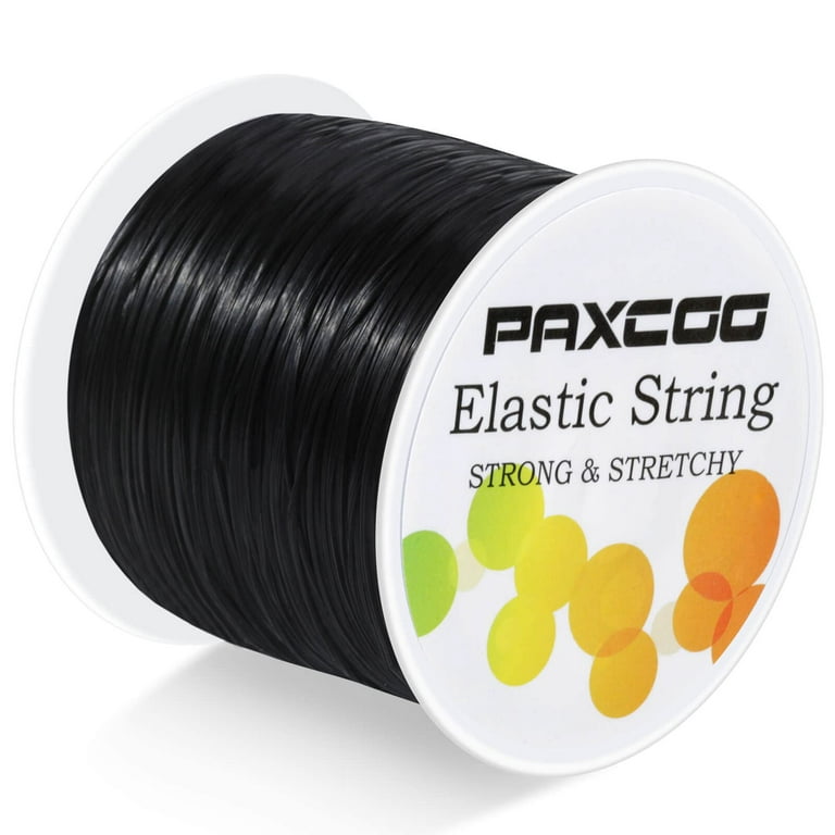 Black Elastic String for Jewelry Making, Paxcoo Bracelet String Stretch  Bead Cord Stretchy String for Bracelets, Necklaces, Jewelry Making and  Beading