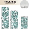 thumbnail image 4 of Teal Daisy Flower Pattern Kitchen Rugs Sets Of 3,Kitchen Runner Rugs Non Skid Washable,Decorative Kitchen Floor Mats for Kitchen,Sink,Laundry,17"x30"+ 17"x47" + 17"x59", 4 of 6