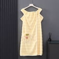 thumbnail image 6 of Shrysg Women's Wearable Bath Wrap Dress Quick Dry Absorbent Towel Robe with Pocket Strap Shower Cover Up for Spa Pool Yellow, 6 of 8