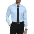 thumbnail image 3 of HAOMEILI Men's Pattern Dress Shirt Long Sleeve Casual Button Down Formal Shirts, 3 of 9