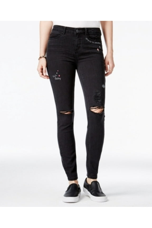 Womens Embroidered Skinny Fit Jeans Grant 5x30 - Juniors.