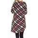 thumbnail image 3 of ICHUANYI Clearance Fashion Women Plaid Printing Loose Comfy Long Sleeve Button Dress(Wine, XL) ICHUANYI WER2023081501216, 3 of 3
