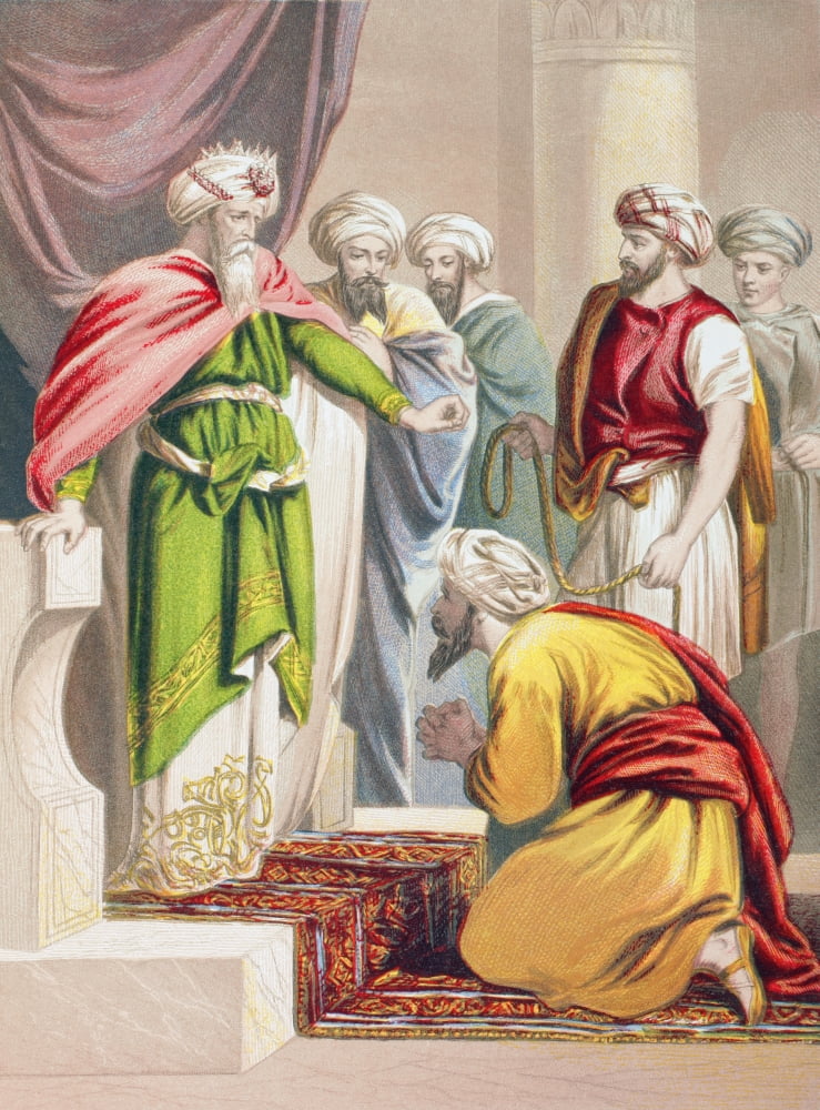 The Parable Of The King And The Unmerciful Servant The King Cancels The Servants Debt From The Holy Bible Published By William Collins Sons & Company In 1869 Chromolithograph By JM Kronheim & Co Canva