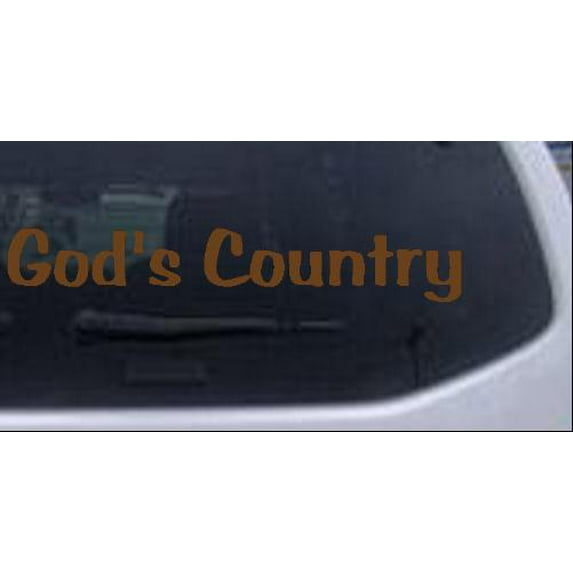 Gods Country Car or Truck Window Decal Sticker