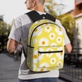 thumbnail image 6 of Fuzoiu Daisies Flowers Print School Backpack for Teens,Large Bookbag,Lightweight Laptop Bag for Travel, Work, School & Outdoor Adventures, 6 of 6
