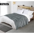 thumbnail image 2 of Blanket Utopia Bedding, forro polar de franela, color gris frío, tamaño king, 2 of 7