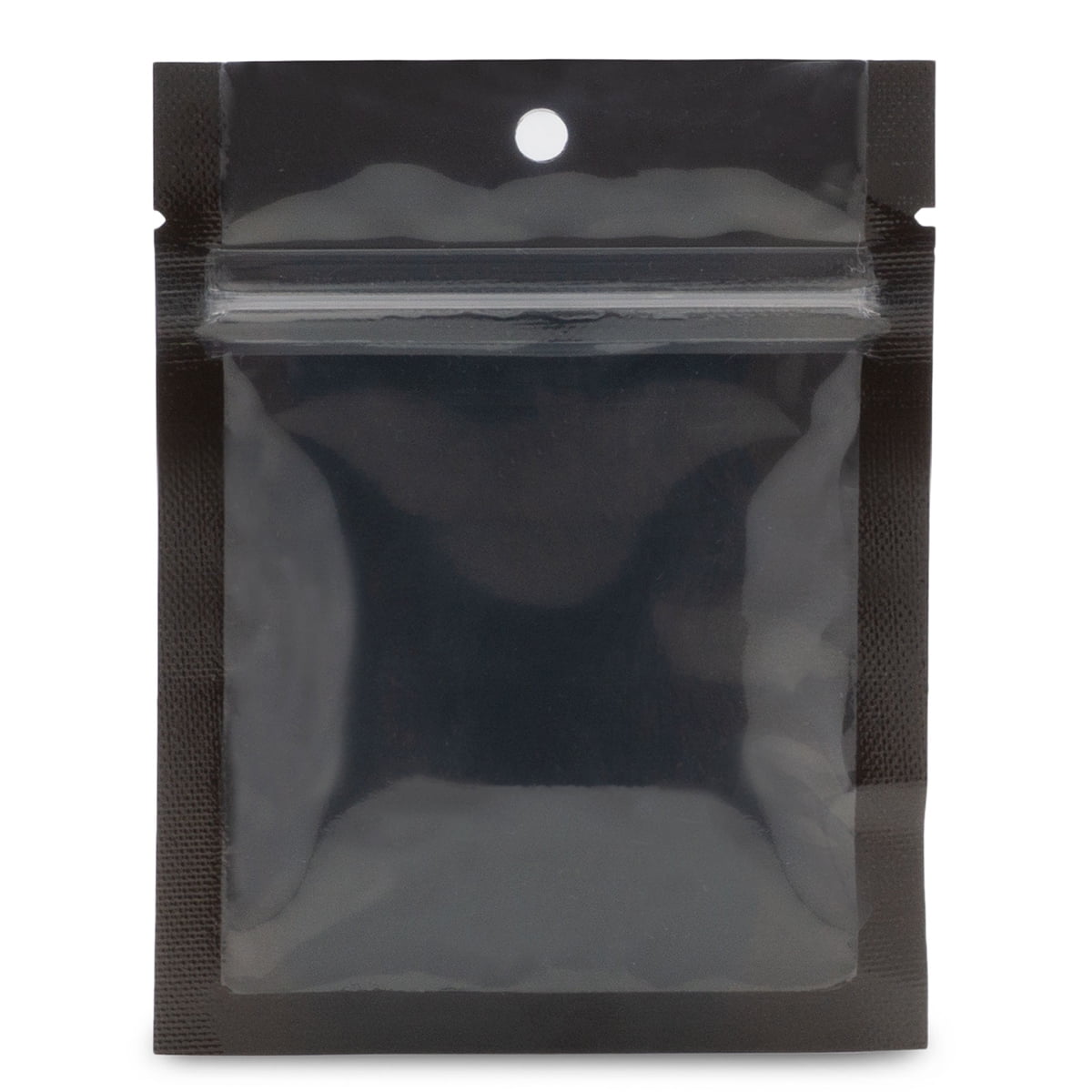 8.5x13cm Front Bags Resealable Purse Transparent Beige Back Silver 