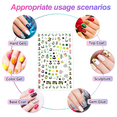 thumbnail image 4 of Con pegatinas adhesivas para decoración de uñas, pegatinas autoadhesivas mixtas para decoración de uñas, paquete de 8, bonitas pegatinas para decoración de uñas Adepaton Álbumes y Estampas, 4 of 5