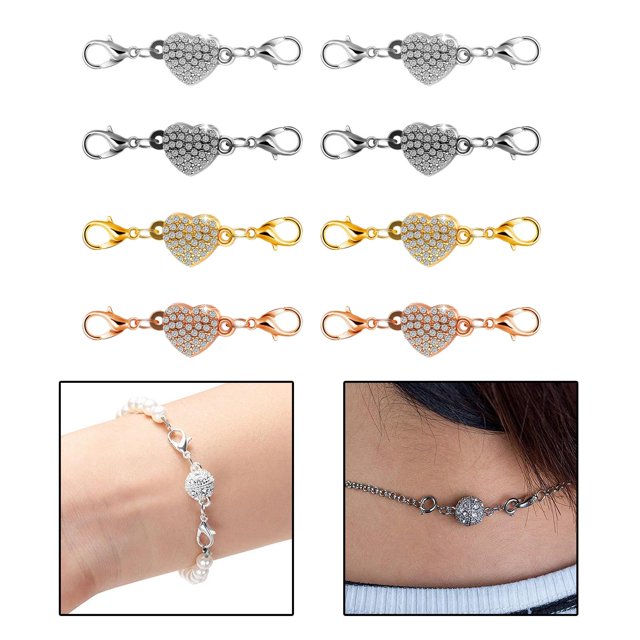 8 piezas de cierres de langosta de aleación, cordón, gancho a , joyería DIY, cierre de garra magnética, artesanías para , collar, llavero 41x11mm perfecl Ganchos de cierre de langosta