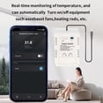 thumbnail image 4 of Tuya WiFi Intelligent Energy Circuit Breaker Switch Mobilephone APP with Real-time Temperature Measurement and Day Month Year Power Statistics Function, 4 of 9