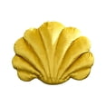 thumbnail image 2 of Partheme 15x11 inch Soft Velvet Seashell Throw Pillow,Lint Free Shell Shape Cushion Decorative Accent for Sofa Couch Bed Living Room.Mother’s Day Coastal Gift and Beach House Decor Essential, Yellow, 2 of 6