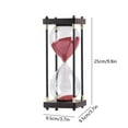 thumbnail image 3 of CASAFUN Premium Large Hourglass Sand Timer 30 Minutes,Decorative Sandglass Clock,Modern Hour Glass Timers Gift for Men & Women,Time Management Tools for Classroom Kitchen Home Office Desk Decor, 3 of 7
