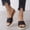 Black, variant on Women's Platform Wedge Sandals Espadrilles Slide Sandals Summer Beach Slip on Shoes Casual Slippers for School College Library(Brown,5.5)