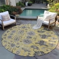 thumbnail image 6 of Addison Rugs Chantille Indoor/Outdoor Traditional Oriental Honey Washable Round Rug, 8' x 8', 6 of 6
