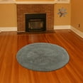 thumbnail image 3 of Bath Rug 36" Round Reversible Hand Woven Crochet Lace Border, Assorted Colors, 3 of 4