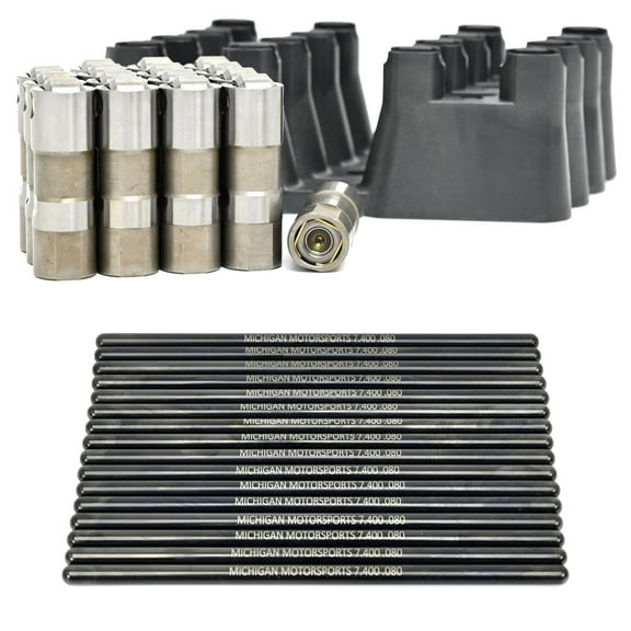 Michigan Motorsports Delphi LS7 Lifters, Guide Trays and Michigan Motorsports Chromoly Pushrods Fits LS1 LS2 LS3 LS6 LQ4 LQ9 LY5 LY6 LM7 4.8 5.3 5.7 6.0 6.2