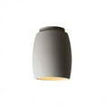thumbnail image 1 of Justice Design CER-6130W-MAT Radiance - Curved Outdoor Flush-Mount Matte White Incandescent Choose Your Options, 1 of 7