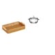 thumbnail image 1 of Cestas de almacenamiento,Cestas de almacenamiento de cocina tejidas con asas hechas a mano,Cestas de pan redondas Bandejas para servir Rectángulo,Plato de dulces,Plato de dulces de vidrio con, 1 of 8