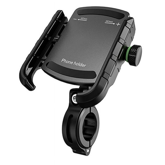 Universal Motorcycle Phone Holder 360° View Bicycle Phone Holder for 5.4-7.2 Inch Mobile Phone Stand Black