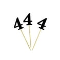 thumbnail image 3 of Darling Souvenir, Number 4 Birthday Year Cupcake Toppers, Birthday/ Anniversary Party Dessert Decorations - Pack Of 20, 3 of 3