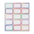 10pcs PVC Self Adhesive Stickers English Name Adhesive Label Rectangle ...
