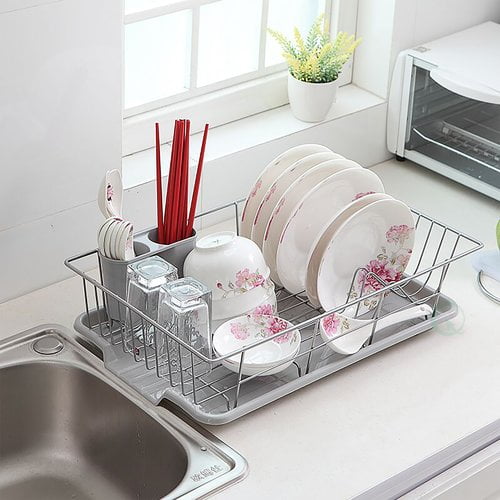 Basicwise Stainless Steel Dish Rack Plate by Quickway Imports