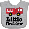 thumbnail image 3 of Inktastic Little Firefighter Fire Engine Boys or Girls Baby Bib, 3 of 4