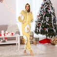 thumbnail image 6 of Lovely Cartoon Fried Eggs Adult's Hoodie Onesie Jumpsuit One-Piece Pajamas with Zipper Unisex for Holiday L, 6 of 7