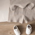 thumbnail image 4 of Toddler Boy Outfit Set Cute Striped Short Sleeve Polo Top and Soft Shorts Baby Boy Summer Clothes 6 12 18 Months 2T 3T 4T, 4 of 6