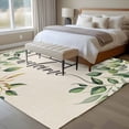 thumbnail image 4 of Non-Slip Rug Pad Rugs Retro Pastoral Green Eucalyptus Leaves Rectangle Area Rugs 5x7Ft Soft Carpet Pads for Living Room Kids Room, Welcome Text, 4 of 9