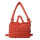 thumbnail image 1 of Bolso Hombro Acolchado Plisado Burbujas Popular Mochila Escolar Acolchada Gran Capacidad para Estudiantes F () Naranja, 1 of 9