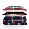 thumbnail image 6 of Truly Soft Cuddle Warmth Ivan Plaid 100% Microfiber Polyester  3 Piece Full/Queen Comforter Set, All Season, Adult Size, OEKO-TEX Certified, 6 of 10