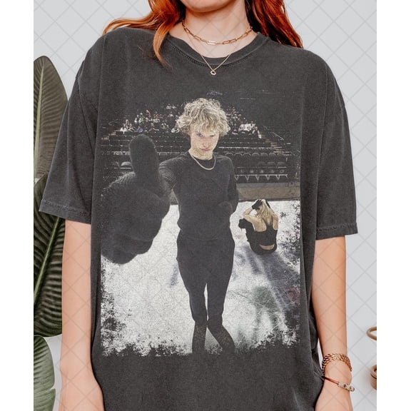 Comfort Colors Ilia Malinin Vintage Graphic Tee, Figure Skating Fan Shirt, Retro Ice Skater Aesthetic T-Shirt, Unisex Sports Gift