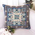 thumbnail image 4 of Boho Persian Carpet Tribal Pattern Throw Pillow Cover Persian Ethnic Geometric Chaotic Pillow Case Men Women Boy Girl Room Cushion Cover for Home Decorative 18x18 Inch Boho13-18, 4 of 6