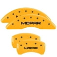 thumbnail image 3 of MGP 4 Caliper Covers Engraved Front & Rear MOPAR Yellow finish black ch Fits select: 2019 JEEP CHEROKEE LIMITED, 2015-2018 JEEP CHEROKEE LATITUDE, 3 of 6