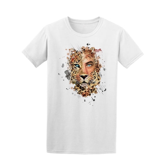Watercolor Leopard Human Art Tee Men's -Image by Shutterstock