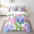 thumbnail image 2 of Manfei Hydrangea 7-Piece Twin Bedding Sets,Rustic Flower Floral Bedding Comforter Set,Pink Purple Blue Ombre Sheet Sets For Girls,Ultra Soft Home Decor Reversible, 2 of 8