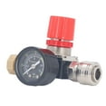 thumbnail image 2 of 0-180 PSI Cast Iron Air Compressor Regulator Kit with Easy-Read Gauge, 4-Way Valve & 1/2 Inch NPT Interface – European Style, Plastic Adjusting Knob for Smooth Pressure Control, Includes PTFE Tape,, 2 of 7