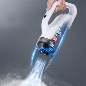 Dvkptbk Aspirateur à main, Aspirateurs à main mouillée, 9000 Pa Rechargeable, Aspirateur portable, Mini Aspirateur de voiture pour le bureau Voiture et ménage maison Essentiels