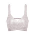 thumbnail image 4 of Bras for Women,Bra Metallic Bandage Top - Bodycon Crop Top Designed for Style and Comfort for Night Out and Parties,Sports Bras for Women,Silver,S, 4 of 5