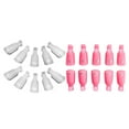 thumbnail image 4 of relayinert 10pcs Reusable Nail Art Gel Polish Remover Removal Caps Nail Soak Off Clips Caps Transparent 1Set, 4 of 6