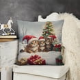 thumbnail image 6 of Christmas Kittenslinen throw pillowcase decoration pillowcase gifting preferred 24x24 inch cushion cover 2 sets sofa pillowcase sofa bedroom living room car, 6 of 7