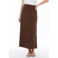 thumbnail image 2 of Jessica London Women's Plus Size Cotton Gauze A-Line Midi Skirt, 2 of 4