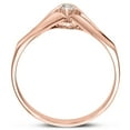 thumbnail image 2 of SuperJeweler Diamond Solitaire Promise Ring In Rose Gold For Women, 2 of 6