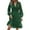Green, variant on WTOBBY Women's Fashionable Waist Cinching Slimming Polka Dot Printed Long Sleeve Dress Figure-Flattering Dot Pattern Feminine Silhouette for Office Daily Dress with Western Flair,Black L