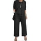 thumbnail image 1 of 3 Pcs/Set Women Coat Vest Pants Set Long Sleeve Cardigan O Neck Sleeveless, 1 of 5