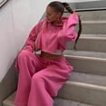 thumbnail image 2 of 2026 New Women's Two-Piece Fashionable Long-Sleeved Sports Casual Sweatshirt Set, 2 of 5