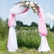 thumbnail image 5 of Elegantes cortinas de tela transparente para decoración de ceremonias y fiestas, románticas para arcos de boda, 5 of 8