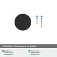 thumbnail image 4 of Amerock Balata 1-1/8 inch (29mm) Diameter Matte Black Cabinet Knob, 4 of 6