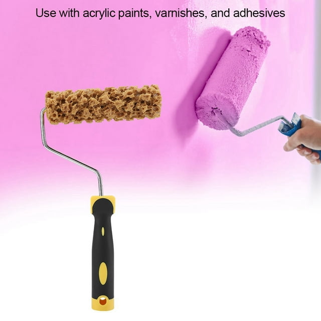 Texture Pattern Paint Roller Brush with Handle, Material, Efficient and Durable for Wall Painting